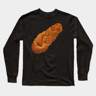 Detailed Challah Bread Drawing Long Sleeve T-Shirt